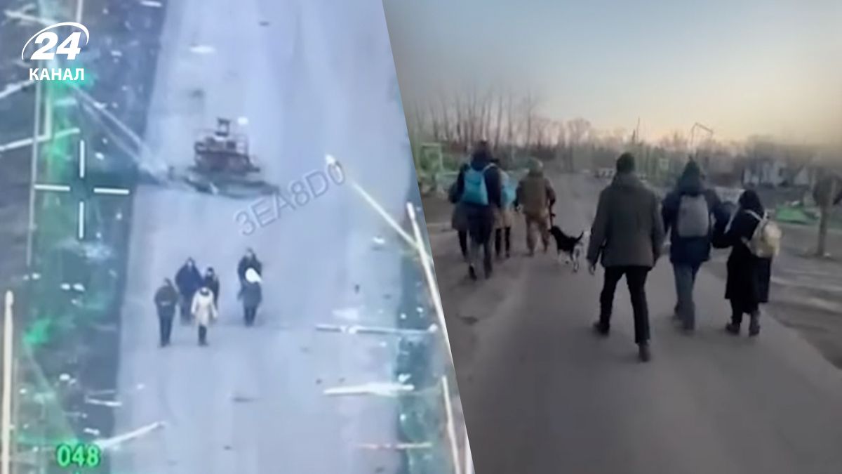 Як спецпризначенці поліції вивели людей із Куп'янська Як спецпризначенці поліції вивели людей із Куп'янська