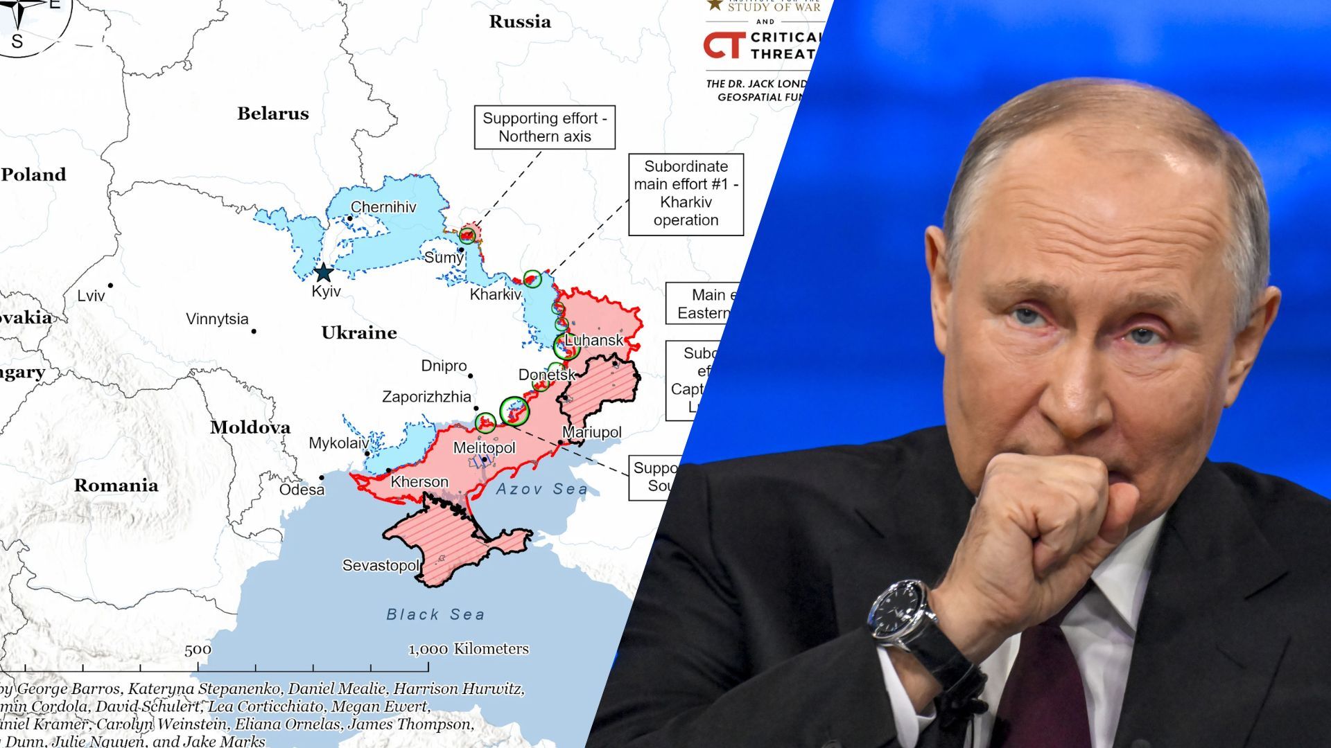 Аналитики раскрыли ситуацию на фронте и информационную стратегию Кремля Аналитики раскрыли ситуацию на фронте и информационную стратегию Кремля