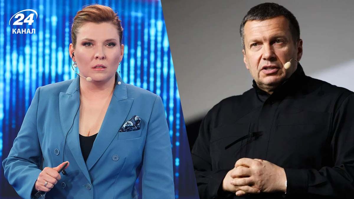 Російські пропагандисти Скабєєва і Соловйов Російські пропагандисти Скабєєва і Соловйов