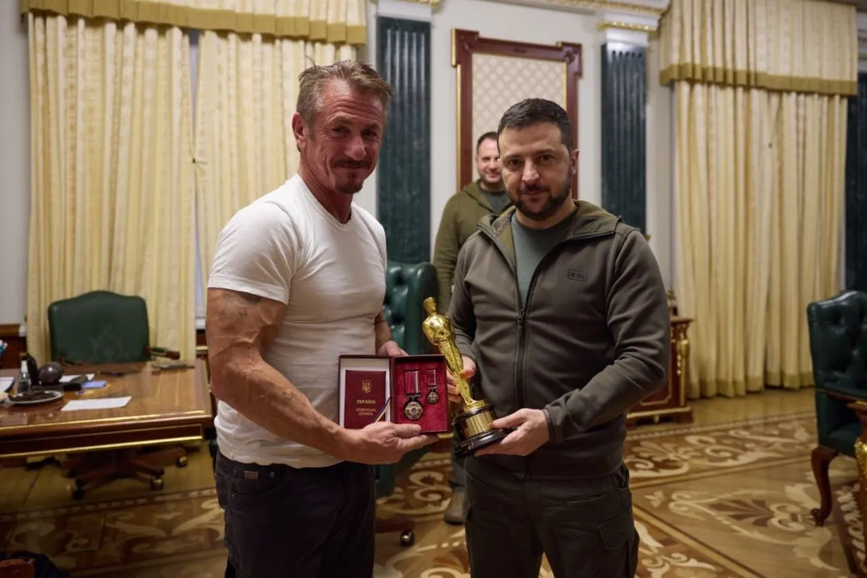 Шон Пенн та Володимир Зеленський 