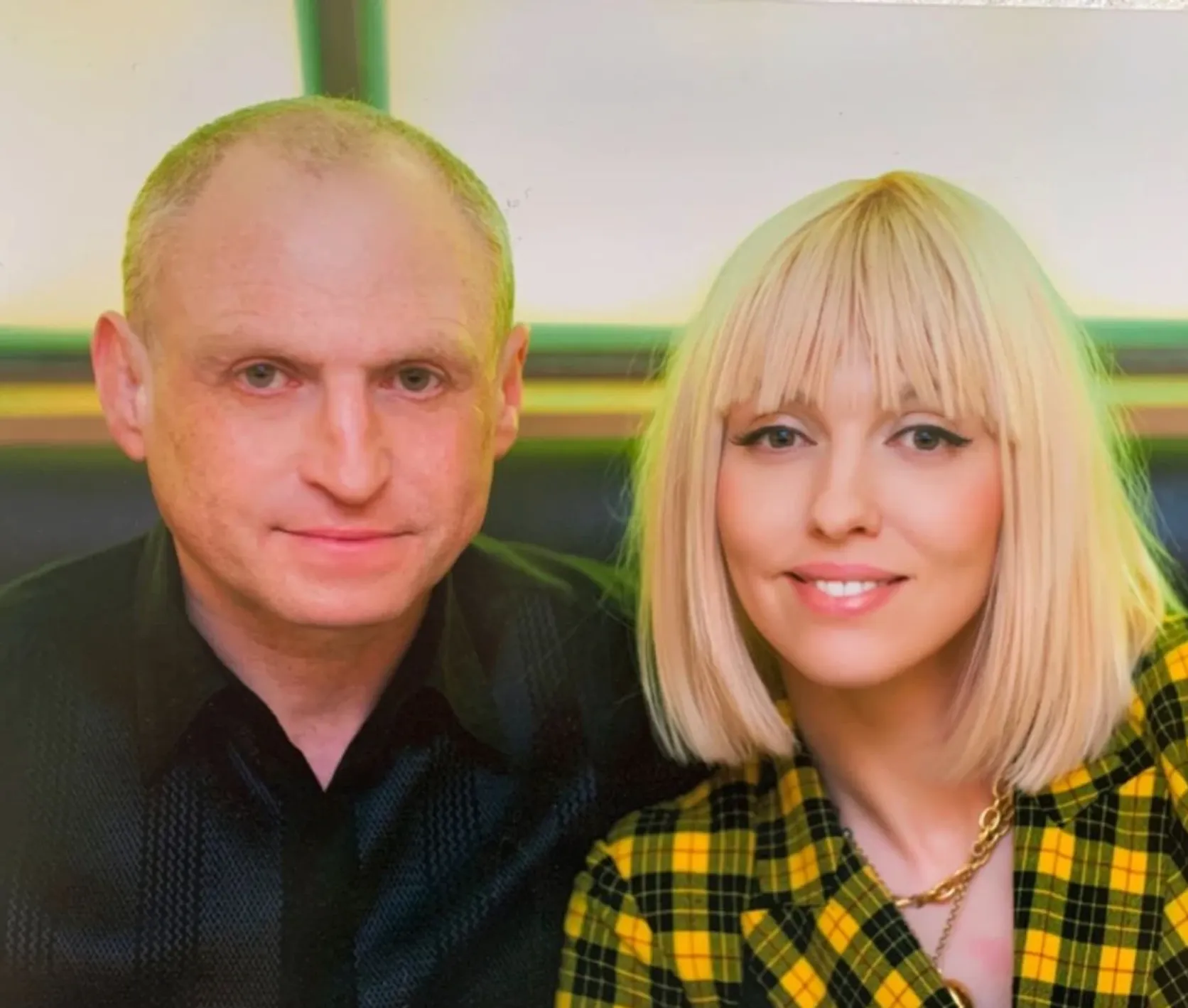 Оля Полякова з чоловіком Оля Полякова з чоловіком