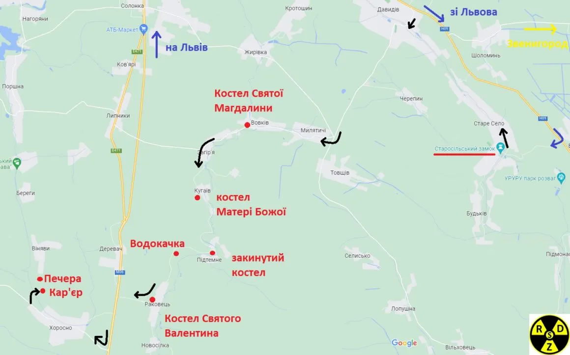 Маршрут по старих костелах Львівщини