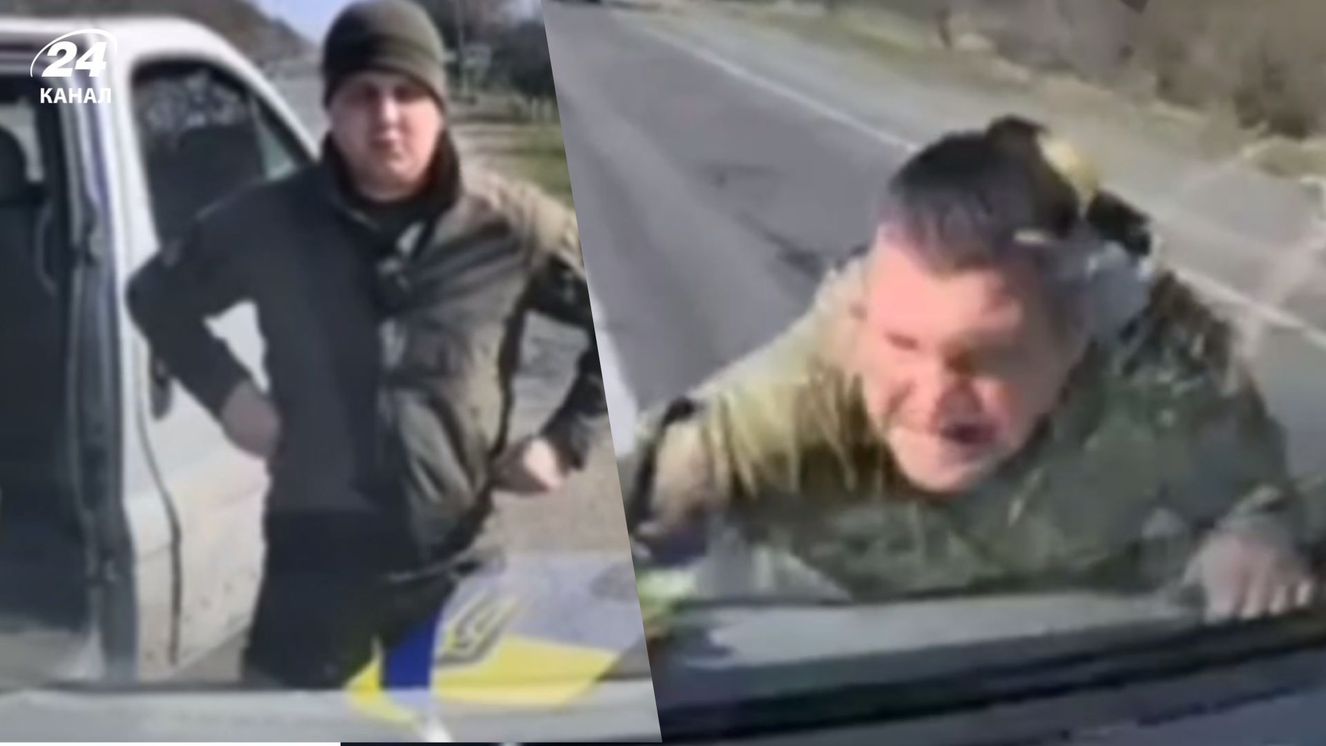 На Волині чоловік "прокатав" ТЦК на капоті машини