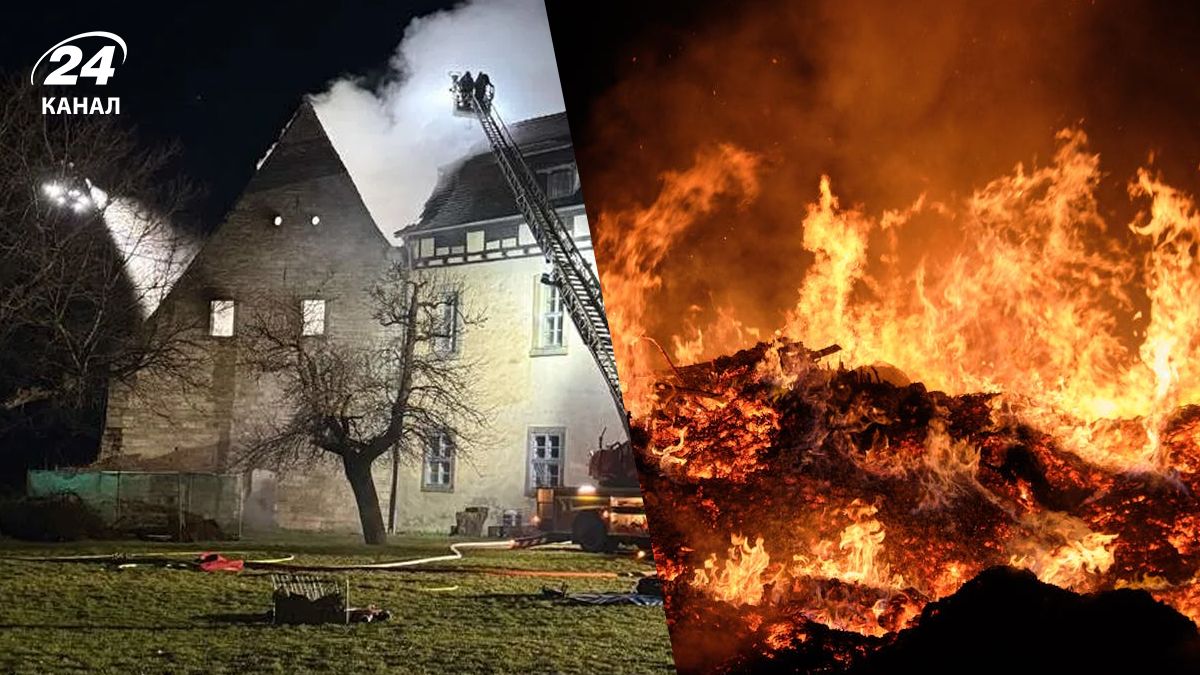 Пожежа пошкодила частину давнього замку