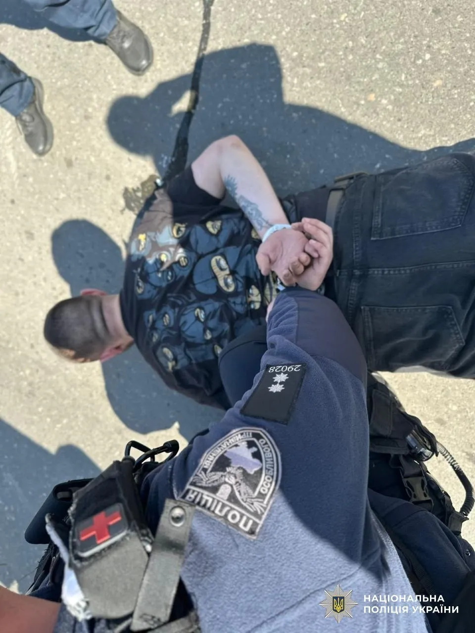 Полиция задержала мужчину с гранатой в Одессе 28 марта