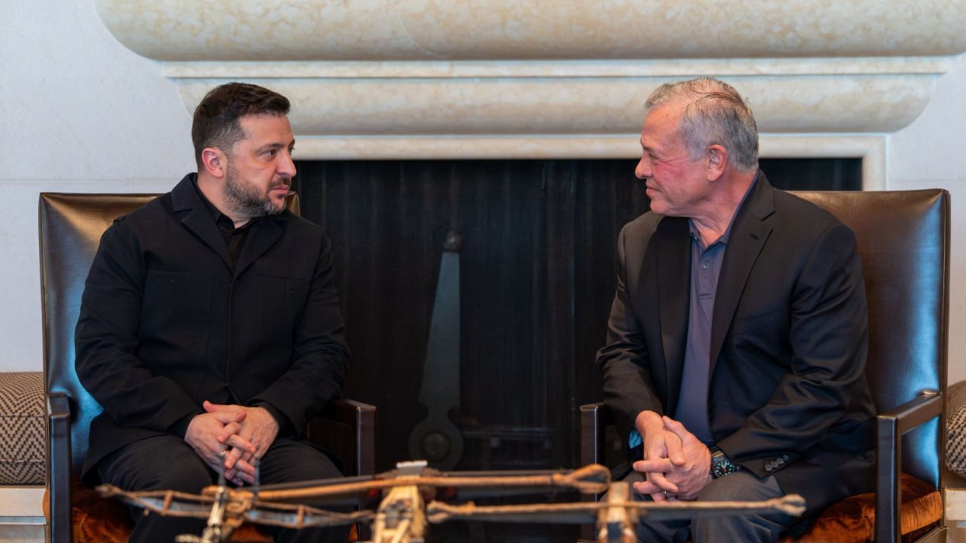 Зеленский и король Иордании и король Иордании