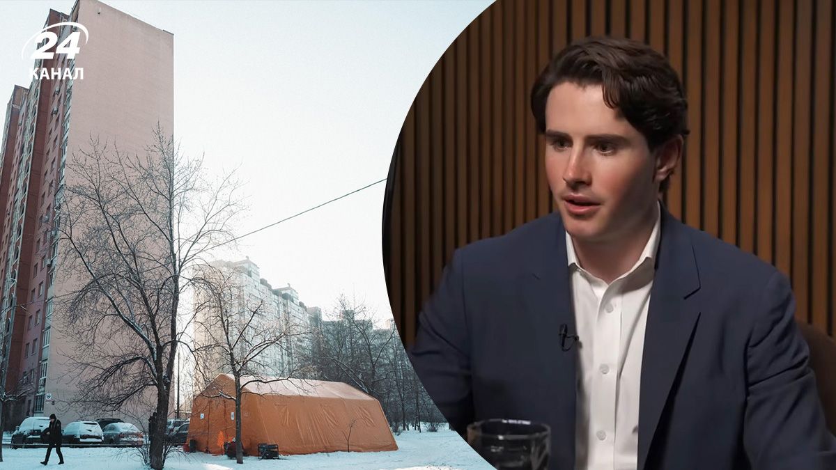 Зимовий Київ, американський репортер CBSnews Ейдан Стретч