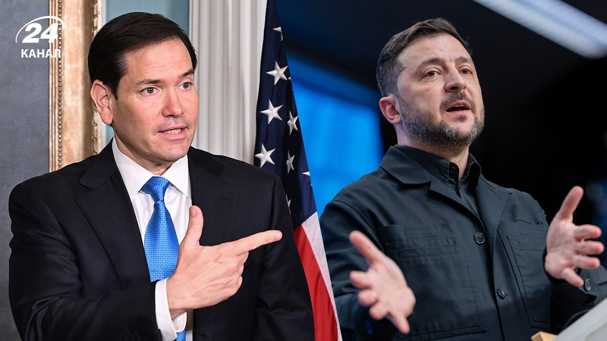 Держсекретар США Марко Рубіо, президент України Володимир Зеленський Держсекретар США Марко Рубіо, президент України Володимир Зеленський