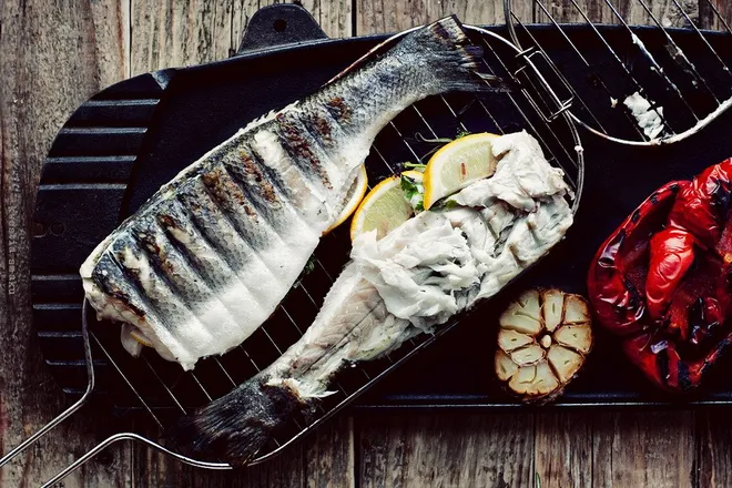 Дорадо на гриле