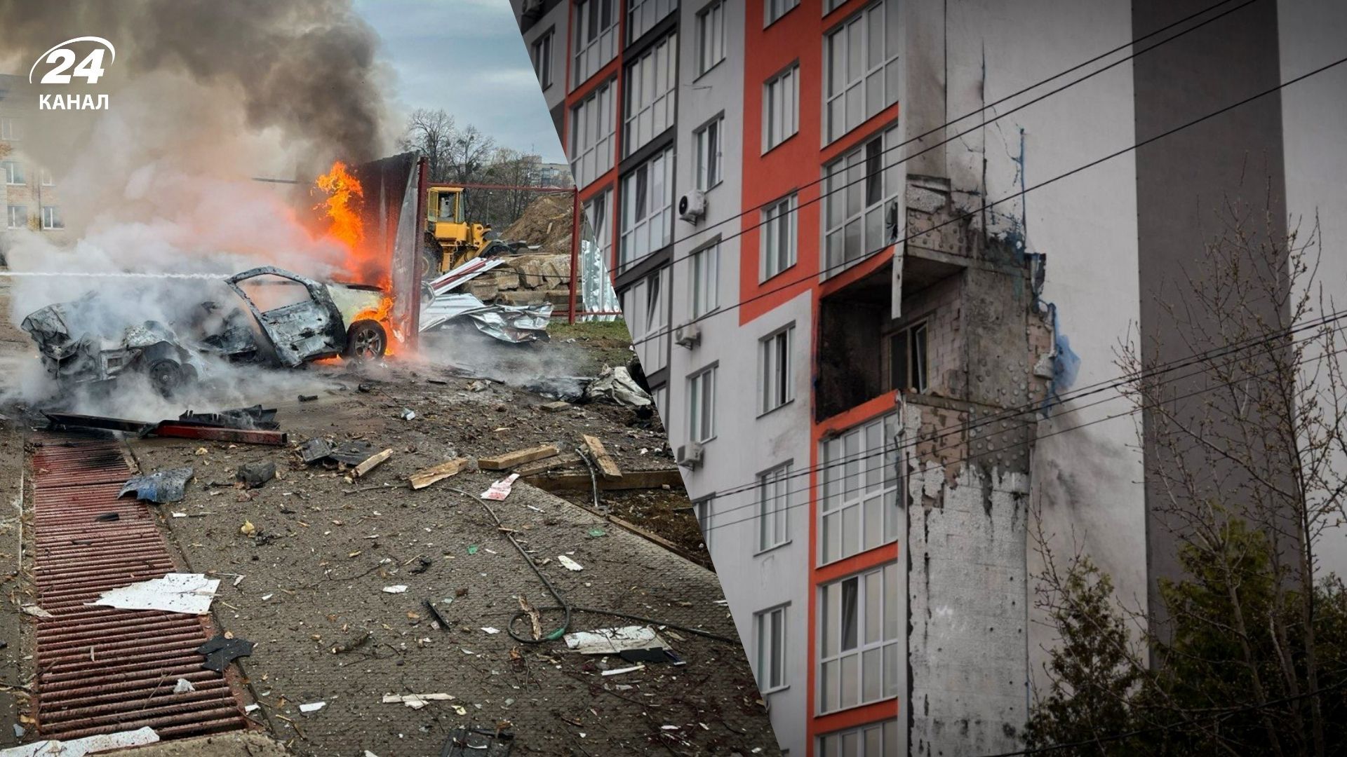 Последствия обстрелов Киевщины