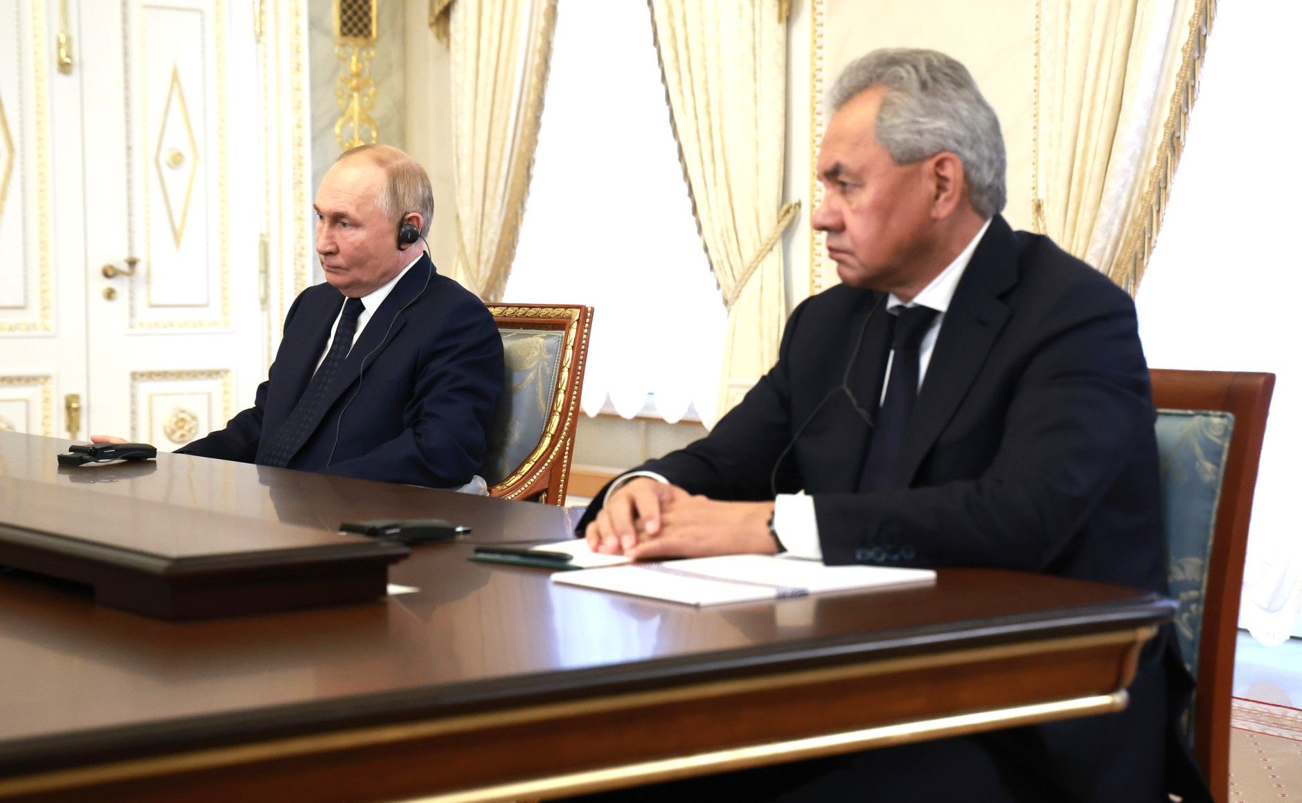 Російський диктатор Путін, секретар Радбезу Росії Шойгу