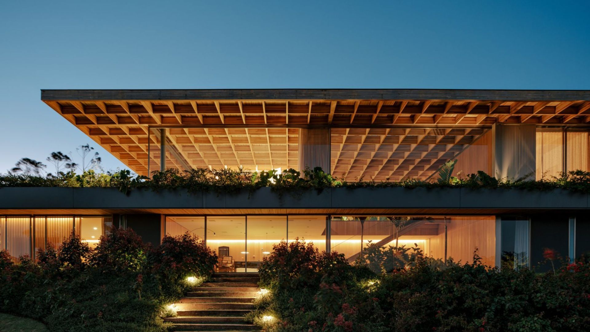 Будинок з вафельним дахом у Бразилії