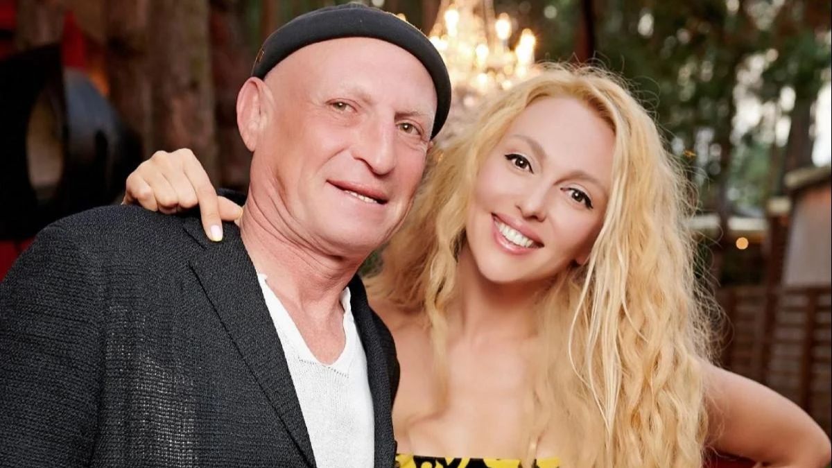 Оля Полякова з чоловіком
