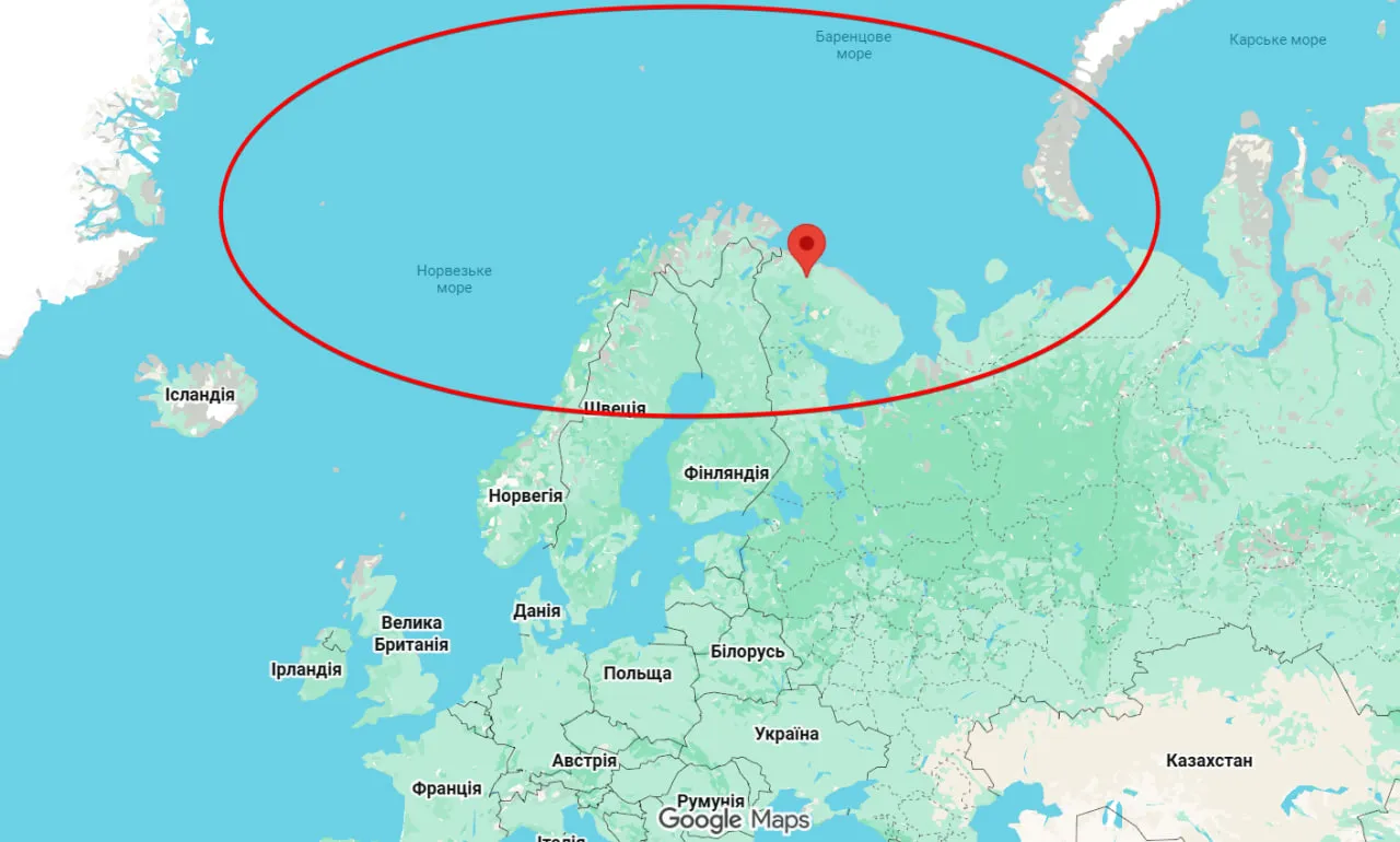 Россия говорит, что Украина и Норвегия могут атаковать дронами танкеры в Атлантике - где именно, показываем на карте