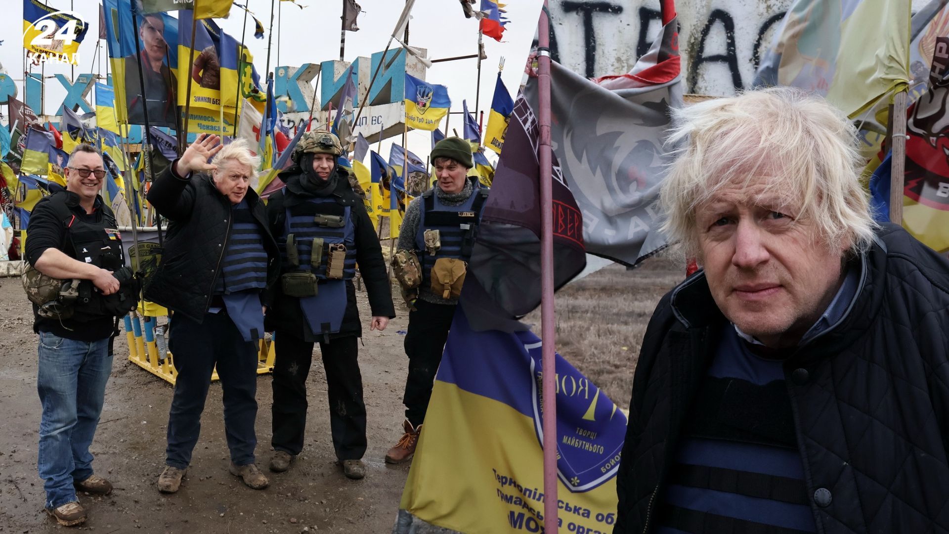 Борис Джонсон уперше побував на фронті Борис Джонсон уперше побував на фронті