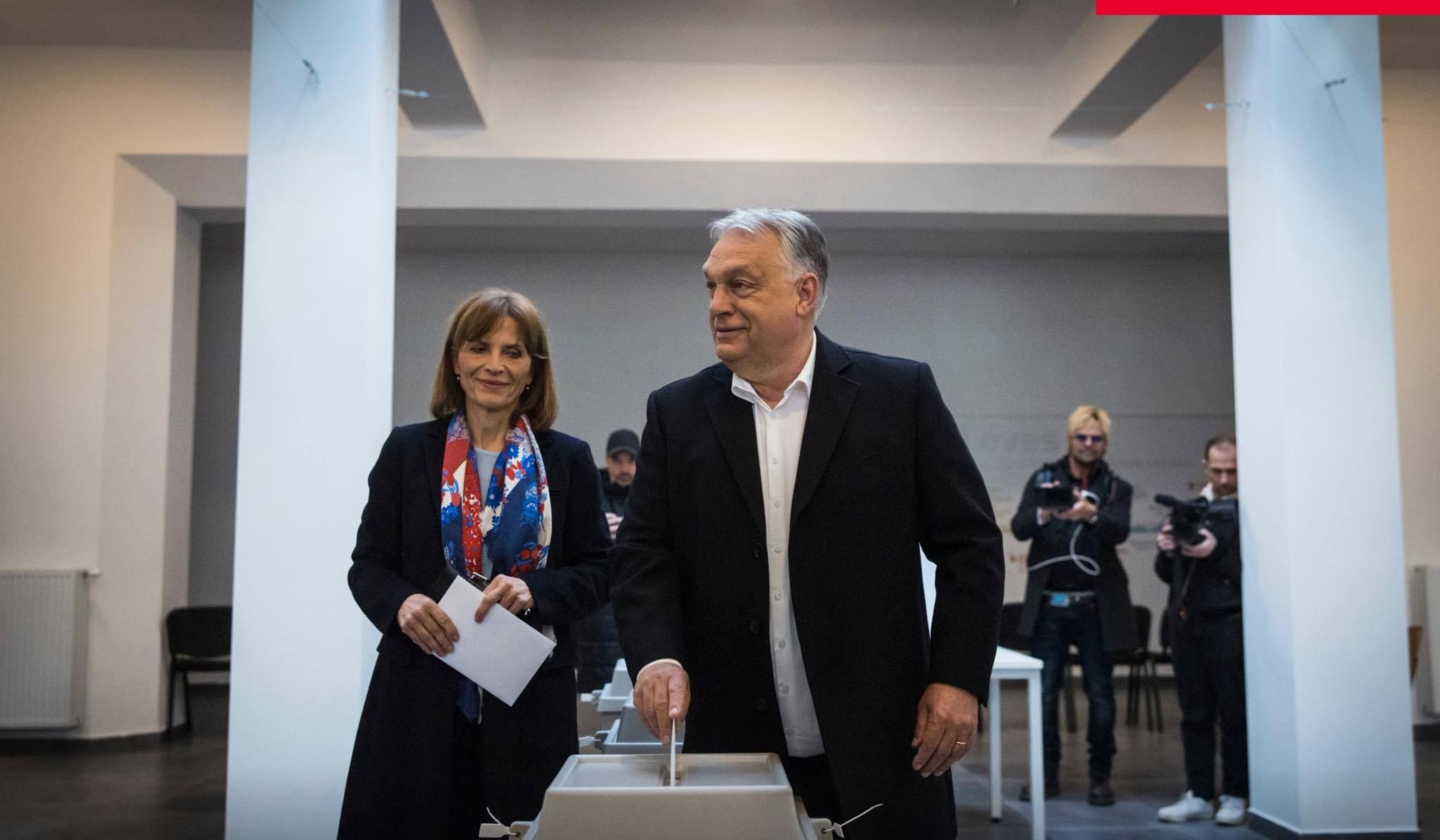 Прем'єр-міністр Угорщини Віктор Орбан голосує на парламентських виборах 2026 року Прем'єр-міністр Угорщини Віктор Орбан голосує на парламентських виборах 2026 року