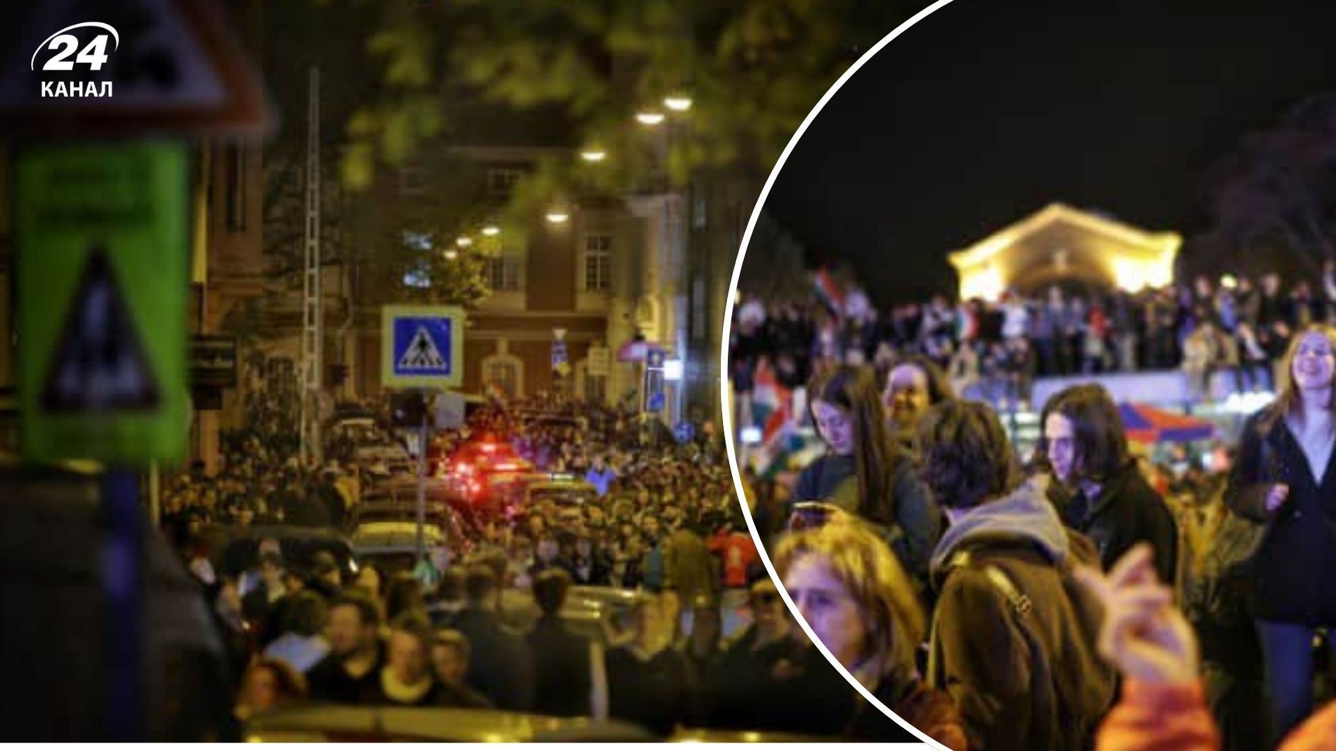 Угорці святкують поразку Орбана Угорці святкують поразку Орбана