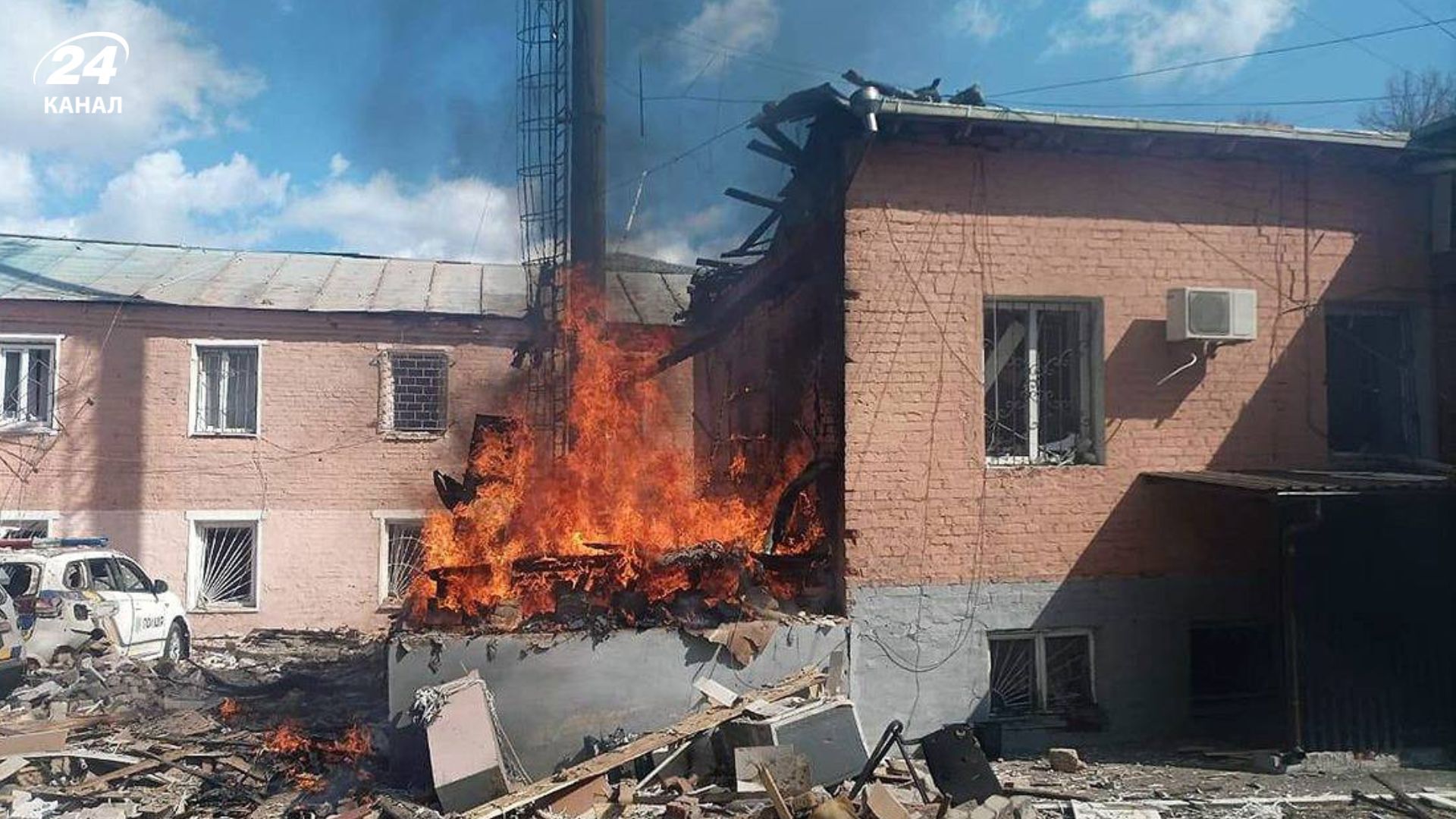Россияне атаковали районный отдел полиции в Прилуках Россияне атаковали районный отдел полиции в Прилуках