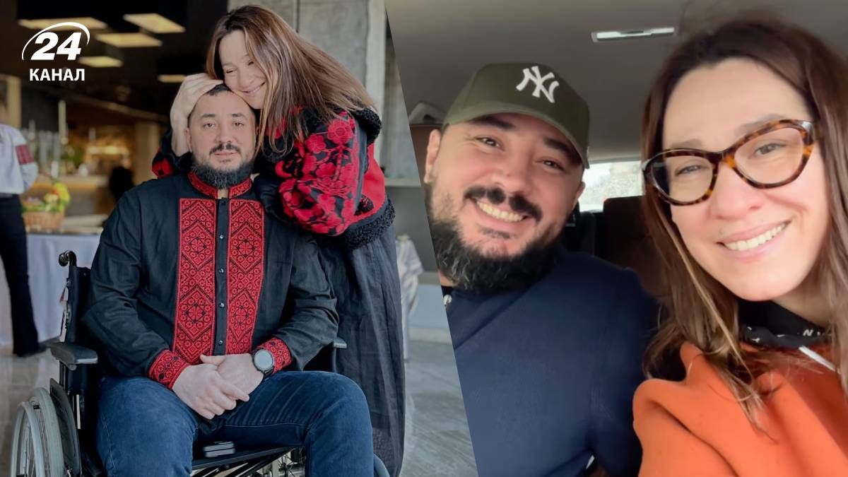 Наталка Карпа з чоловіком