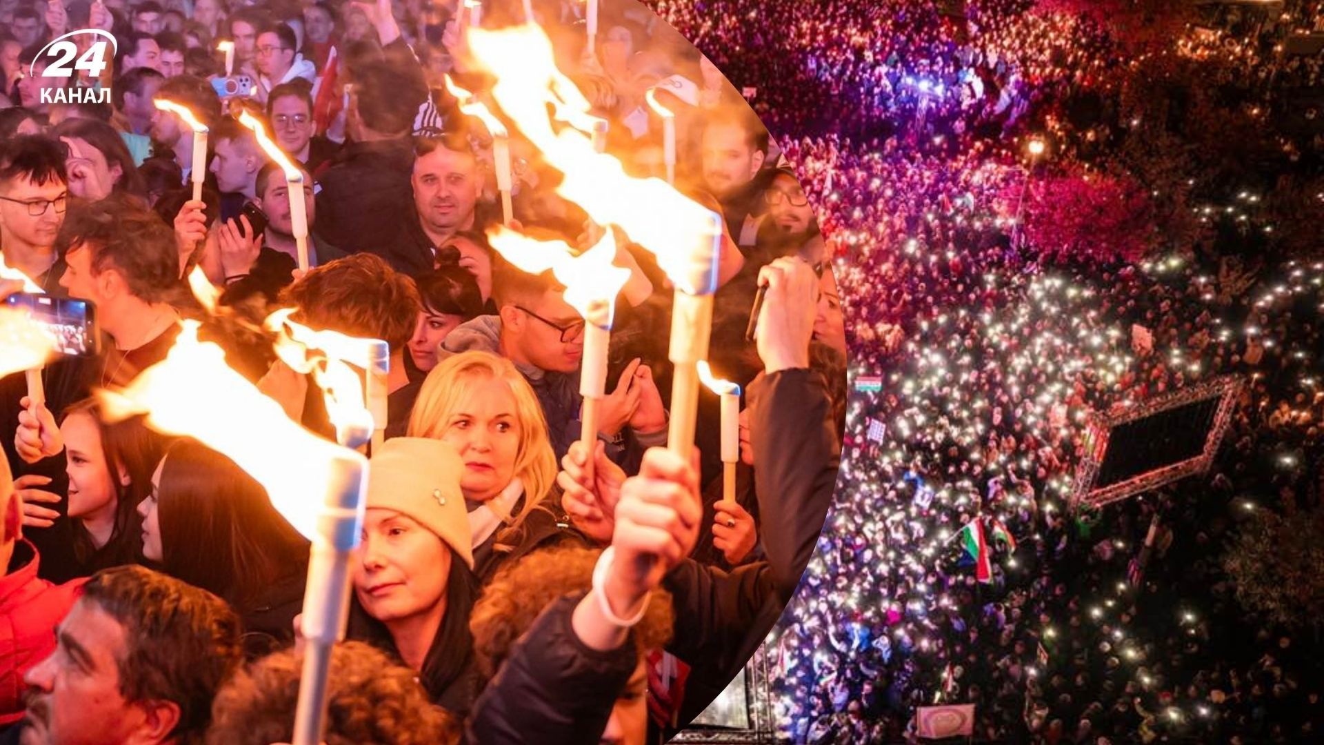 Zк венгры праздновали поражение Орбана Zк венгры праздновали поражение Орбана