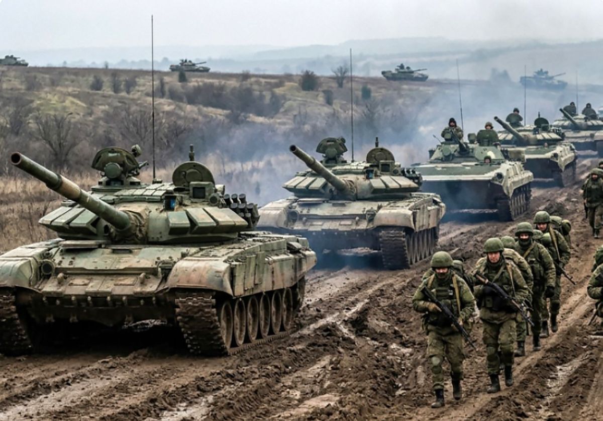 Російська військова техніка і піхота Російська військова техніка і піхота