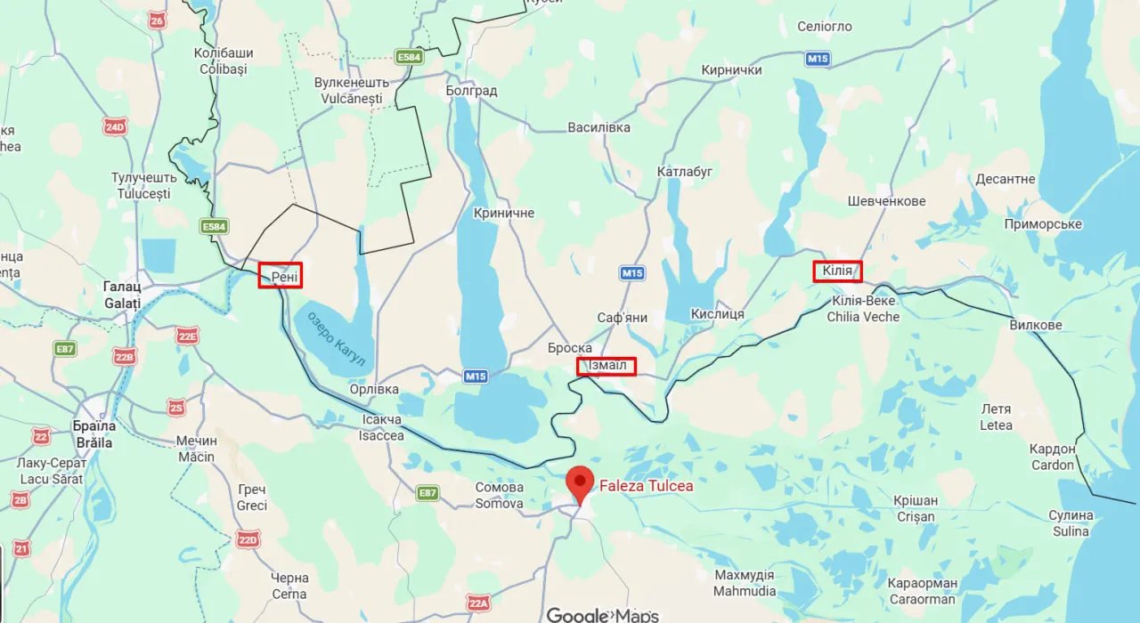 повіт Тулча в Румунії як далеко від України