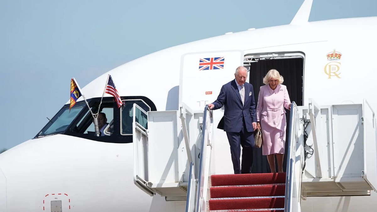 Король и королева прибыли на авиабазу Эндрюс