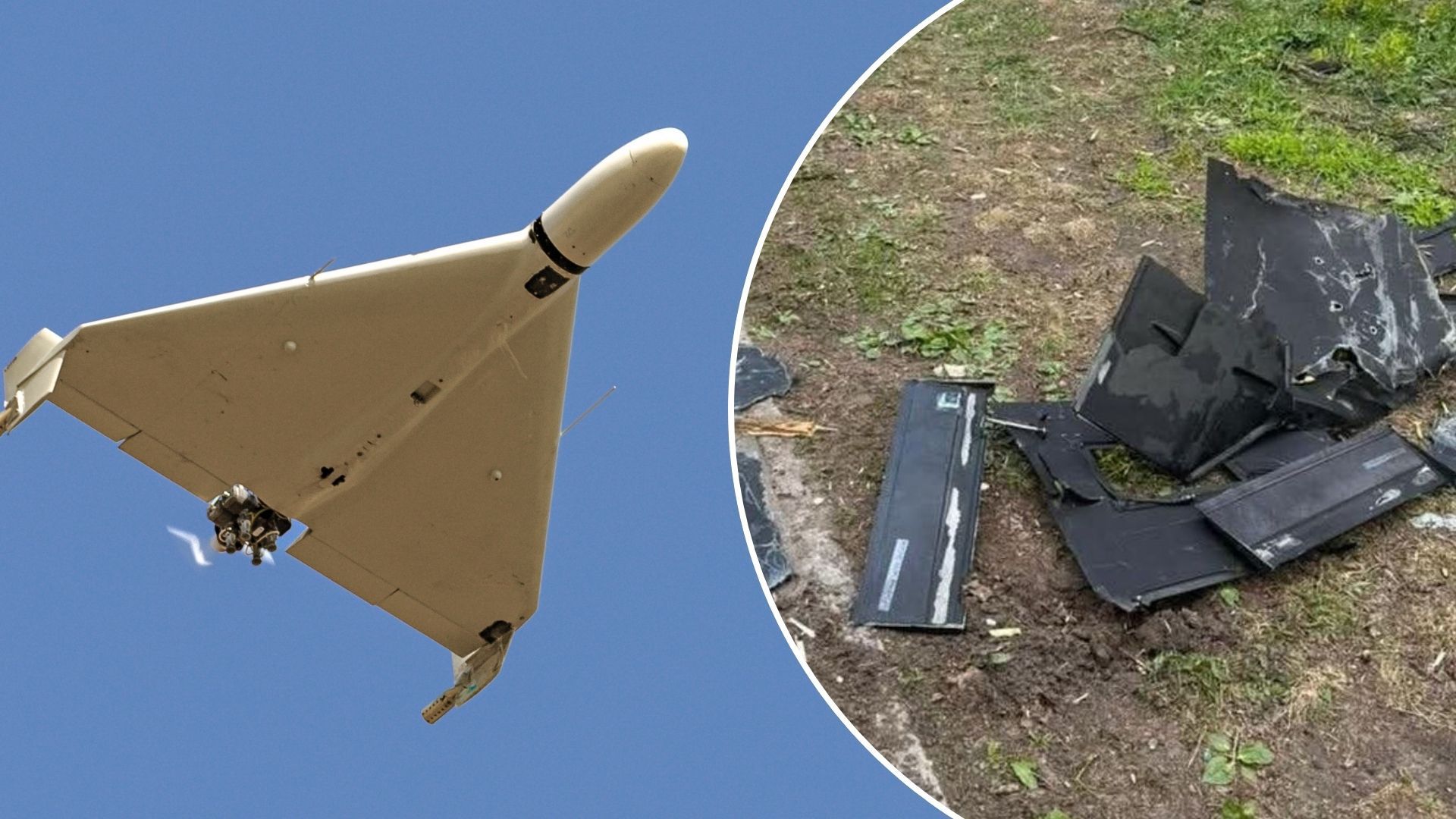 Російський дрон застряг над цвинтарем у Києві