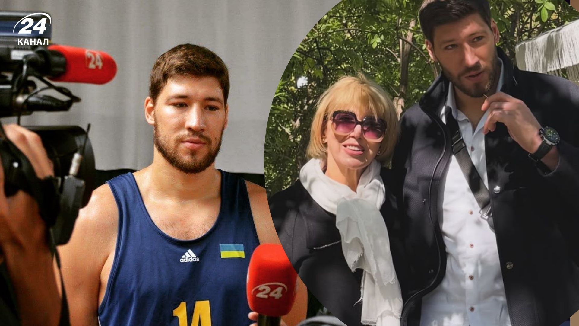 Вячеслав Кравцов с мамой 