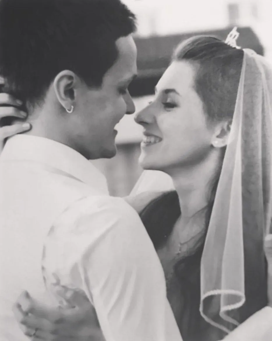 Женя Галич і Валерія у день весілля 