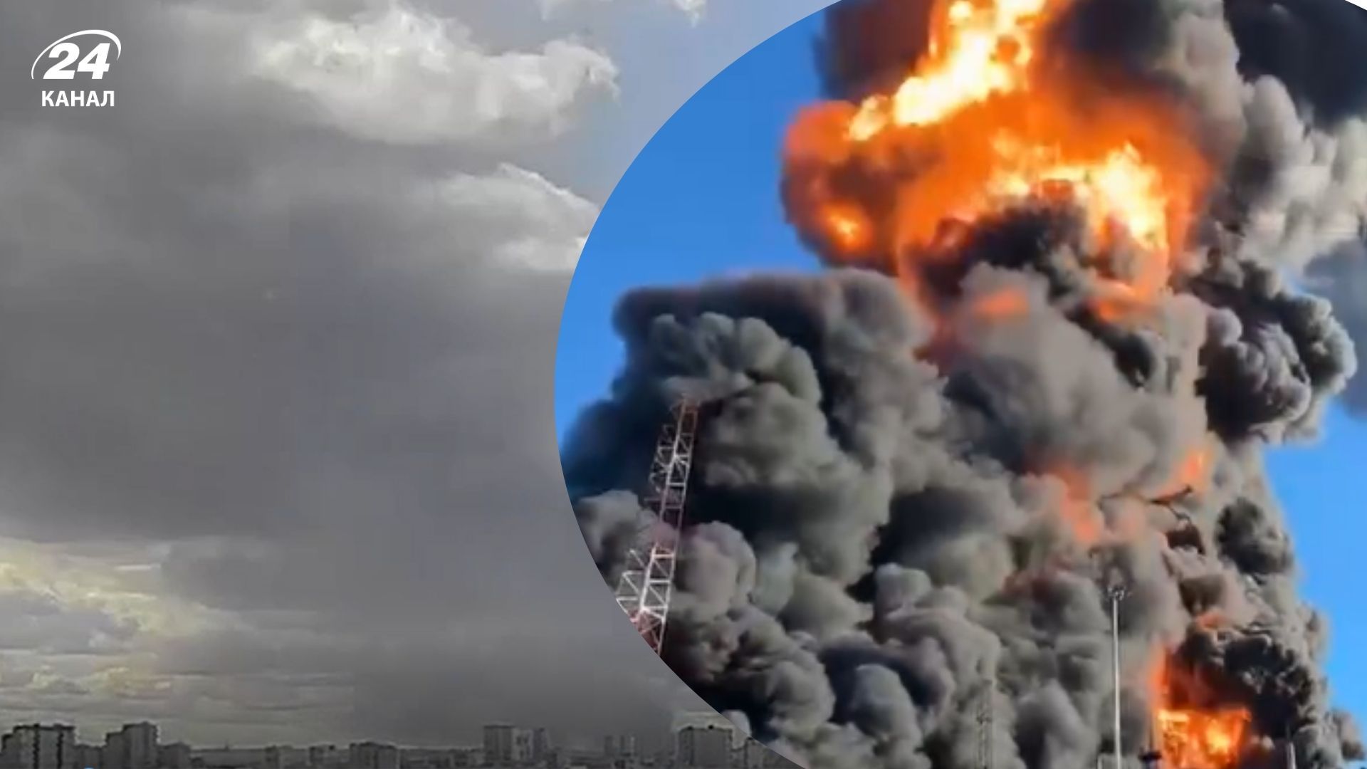Пожар в Перми после атак на нефтяные объекты разгорается все сильнее