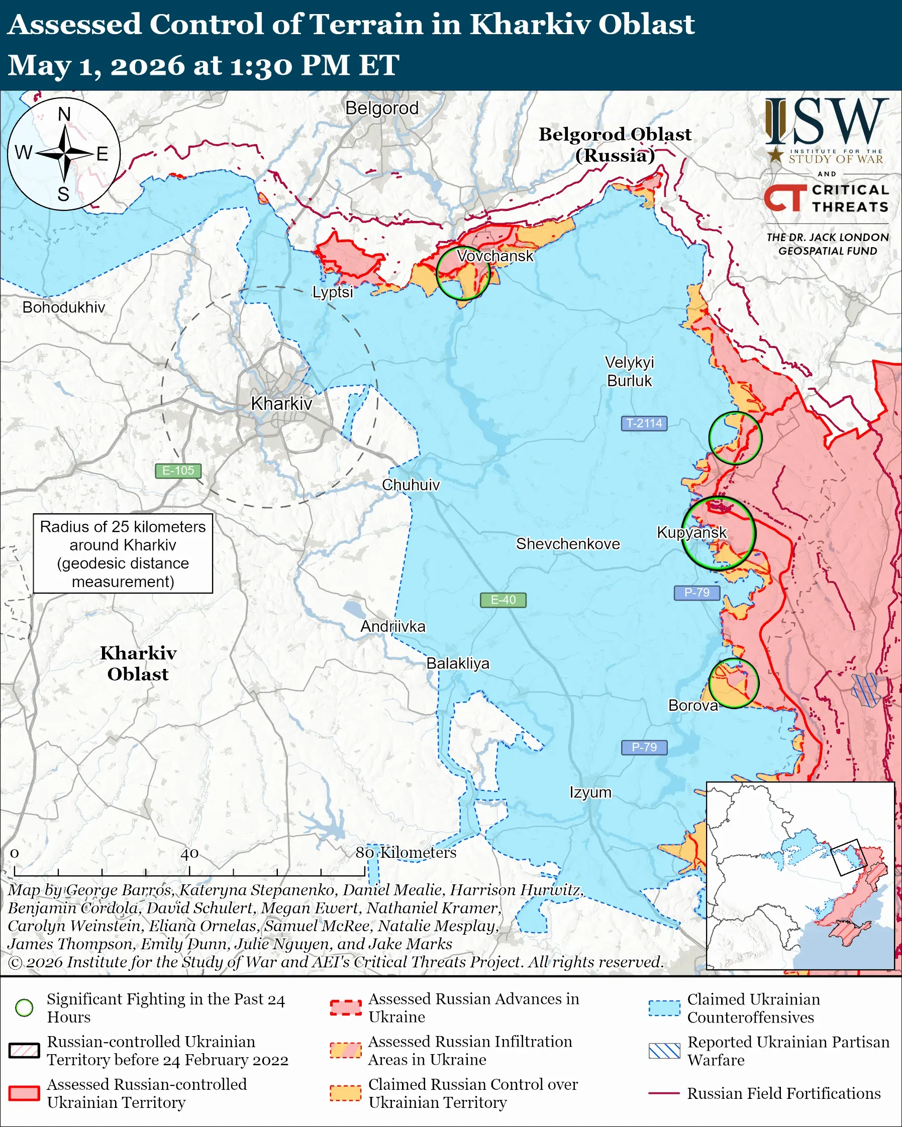  Оборона Харківської області / Карта ISW