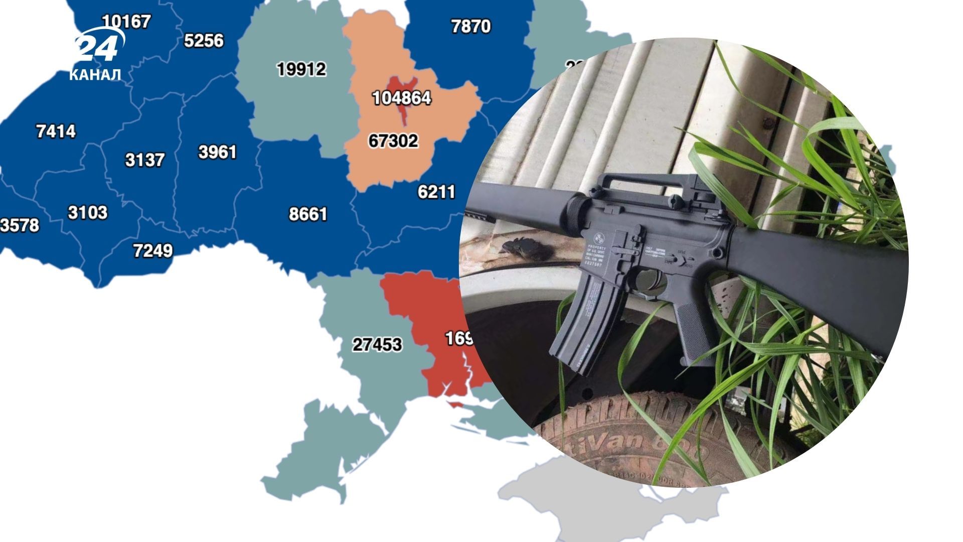 Статистика потери оружия в Украине