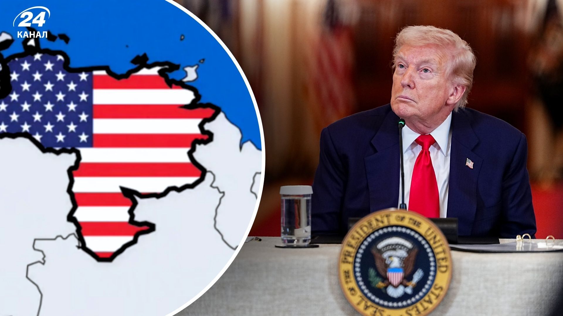 Трамп опубликовал карту с Венесуэлой с надписью "51-штат" Трамп опубликовал карту с Венесуэлой с надписью "51-штат"