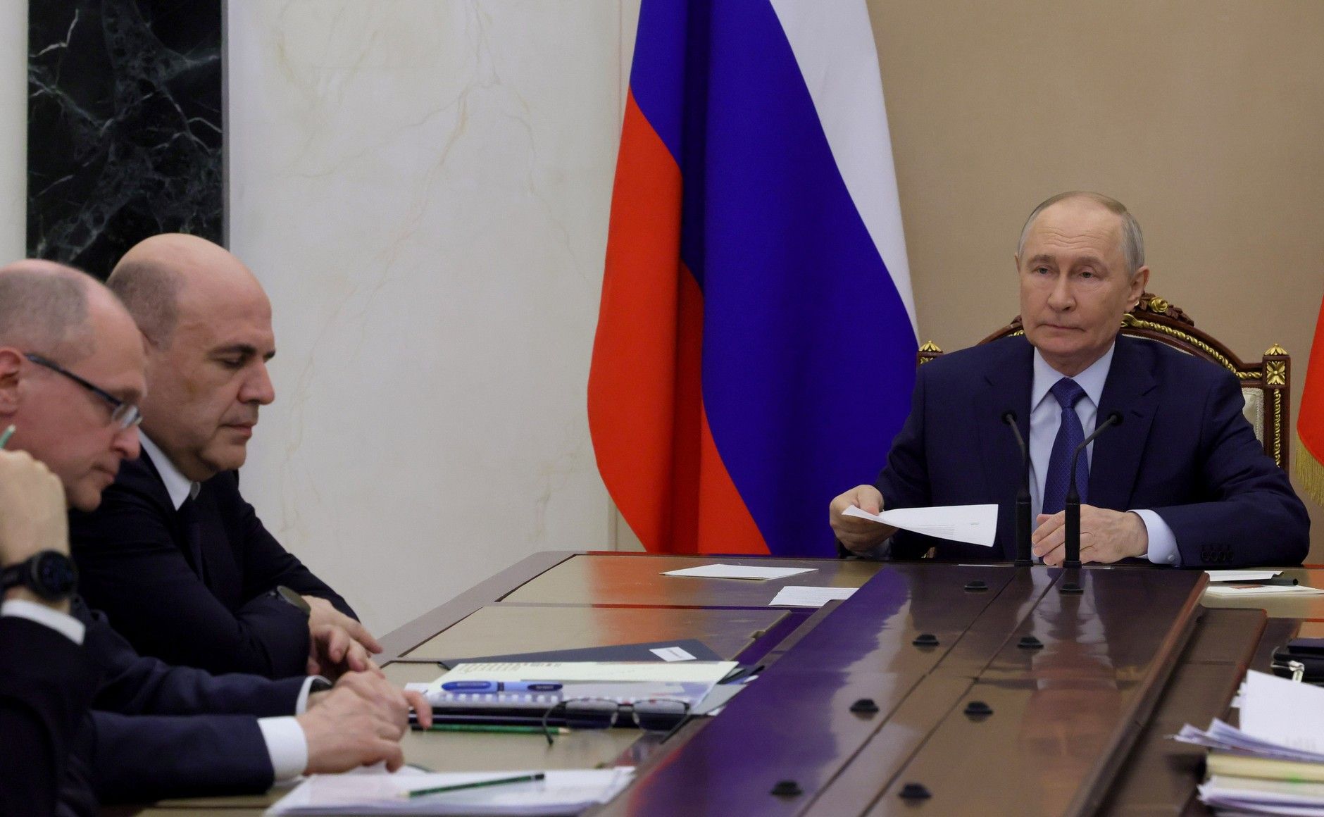 Российский диктатор Путин в Кремле