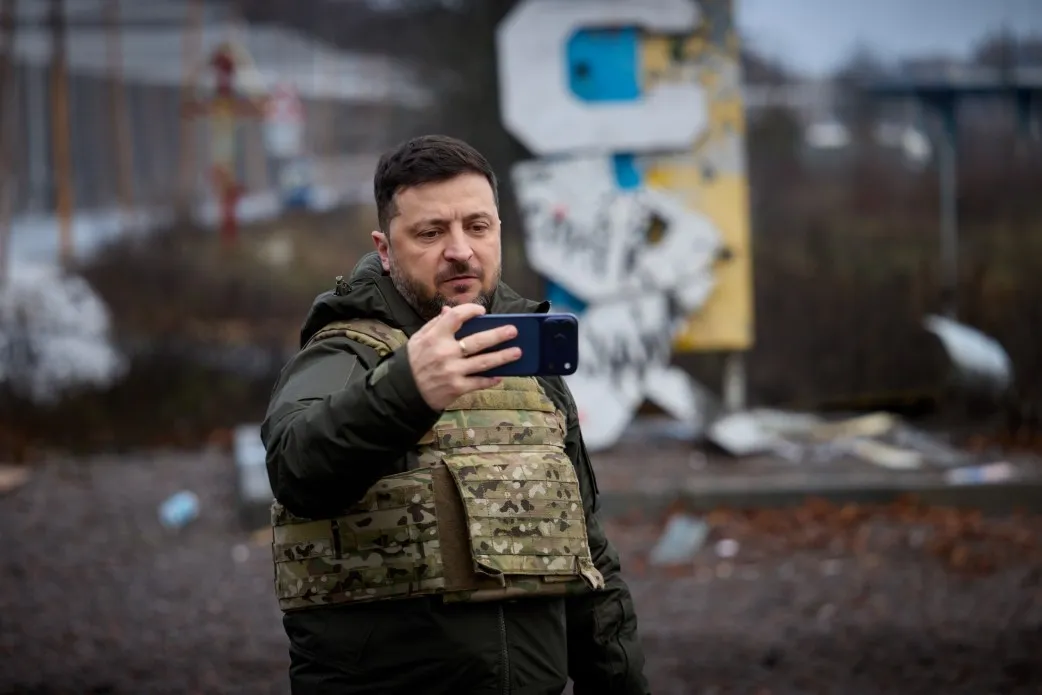 Володимир Зеленський на фронті 