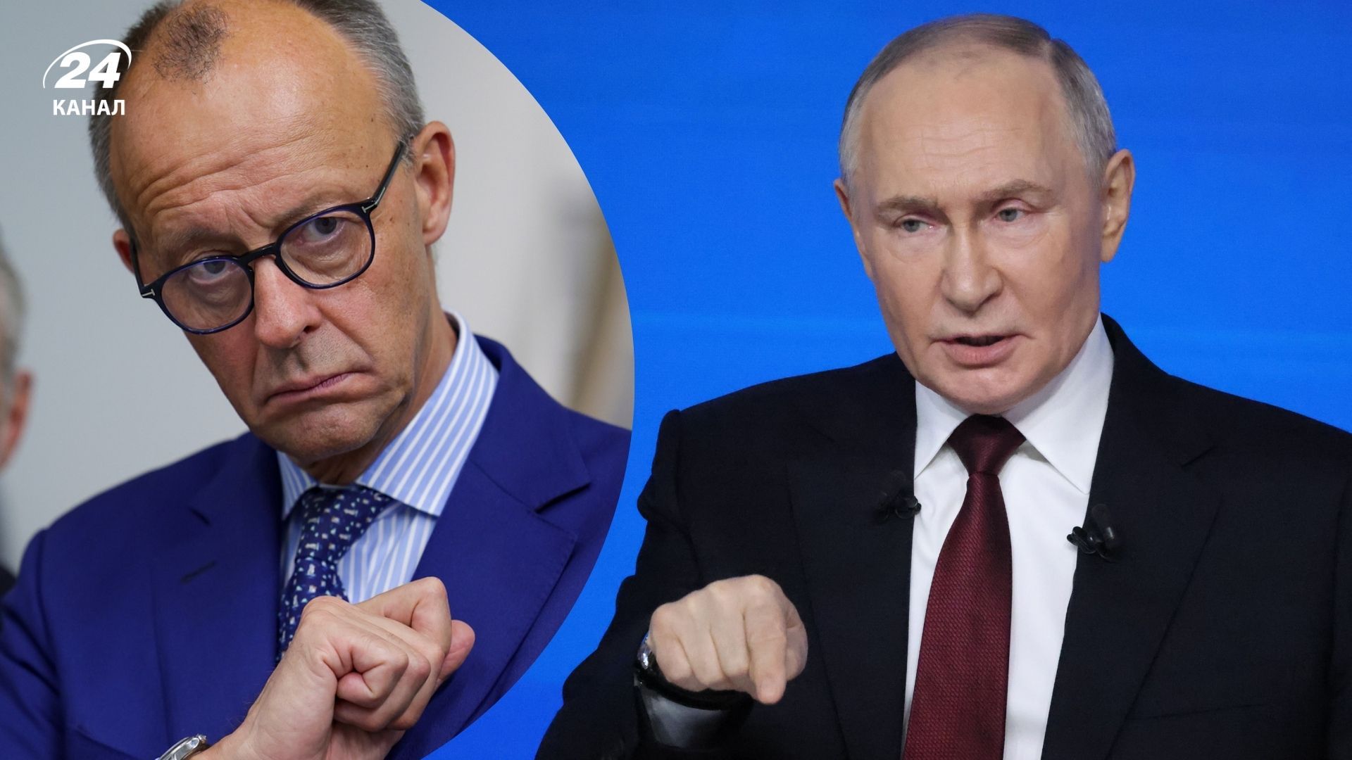 Путін посилив тиск на канцлера Німеччини Фрідріха Мерца Путін посилив тиск на канцлера Німеччини Фрідріха Мерца