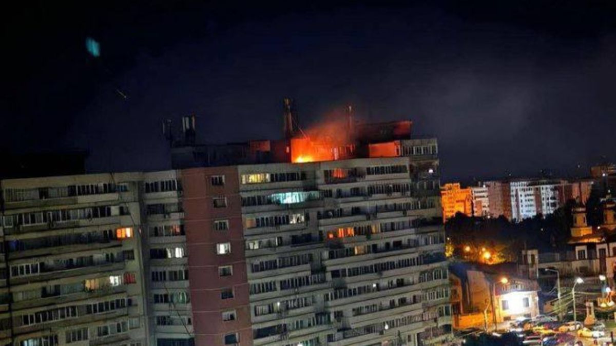 В результате падения дрона есть раненые В результате падения дрона есть раненые
