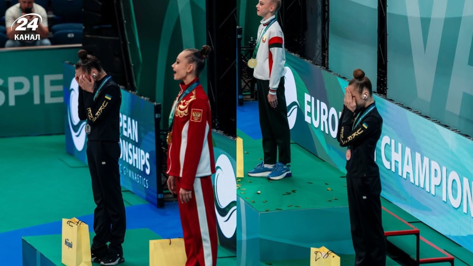 Украинские гимнастки устроили протест на юниорском чемпионате Европы