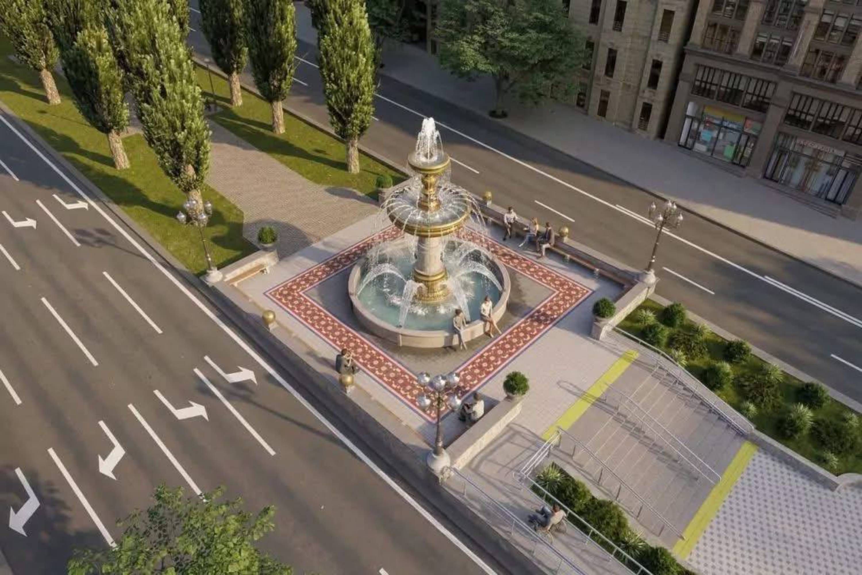 Визуализация пространства перед Бессарабским рынком
