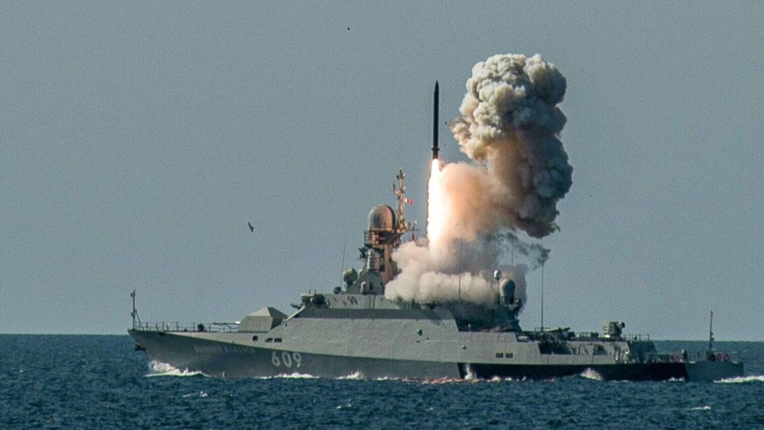 Калибры запустила Россия из Каспийского моря