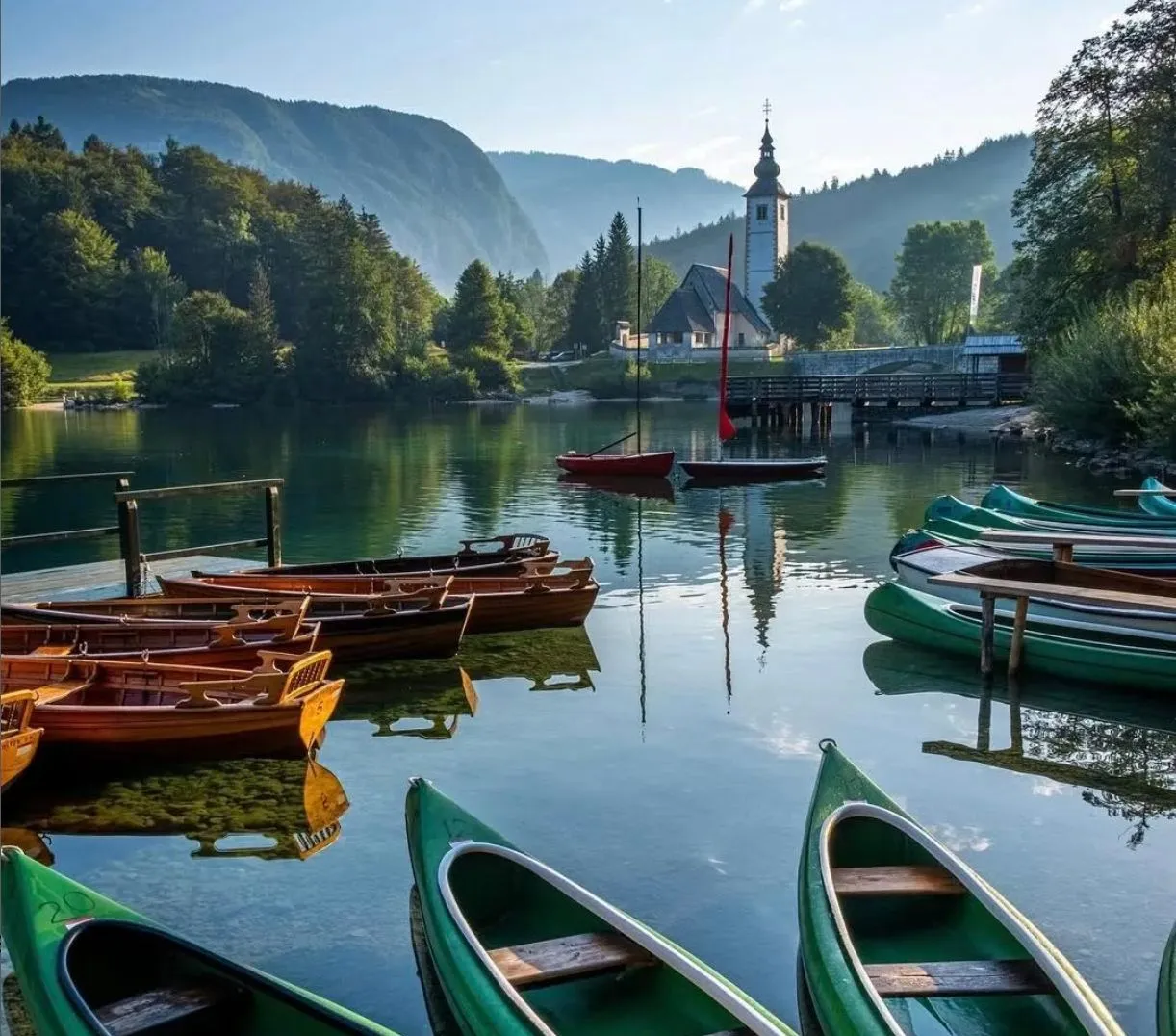 Озеро Бохінь у Словенії