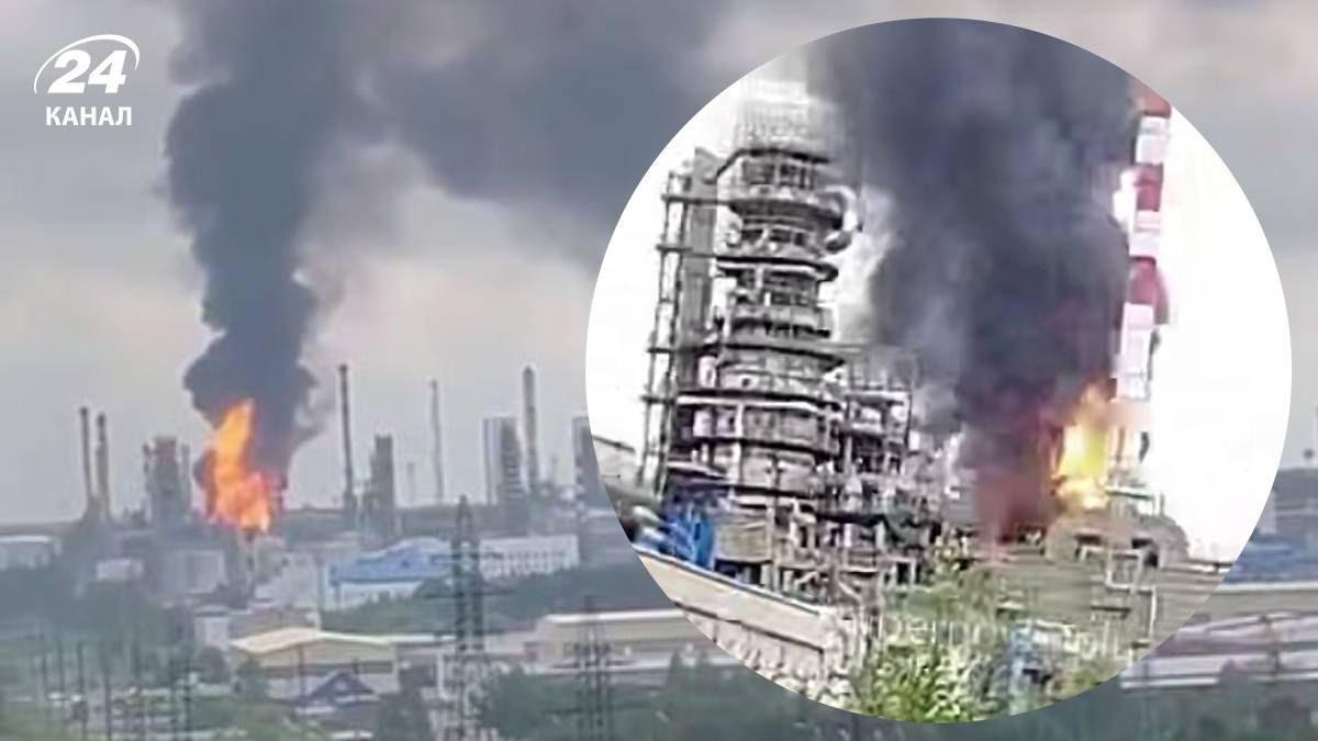 В Тюмени горит Антипинский НПЗ В Тюмени горит Антипинский НПЗ