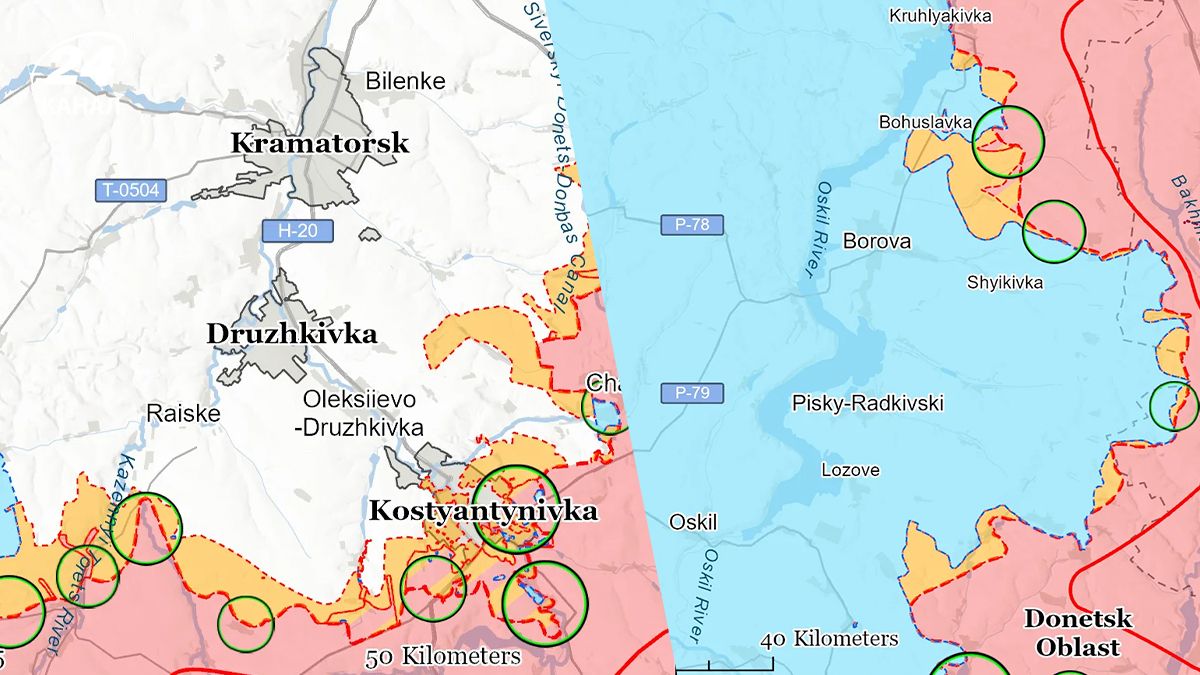 Карта фронту від ISW 8 червня