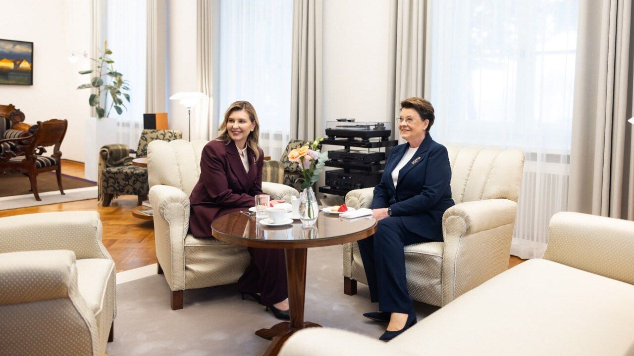 Елена Зеленская и Сирье Карис