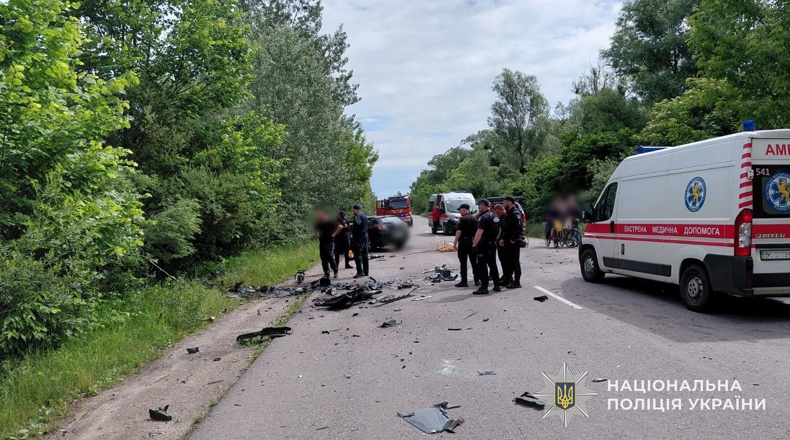 На Львівщині сталася ДТП за участю двох машин