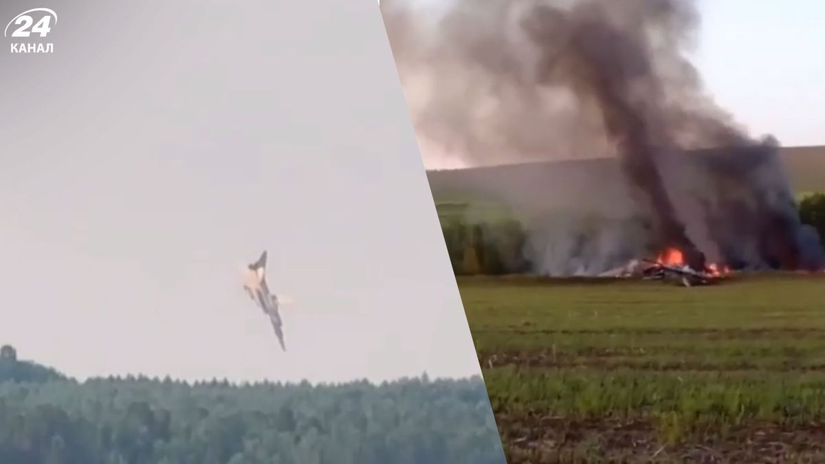 Як падав російський бомбардувальник Ту-22М3: у мережі показали гарячі кадри