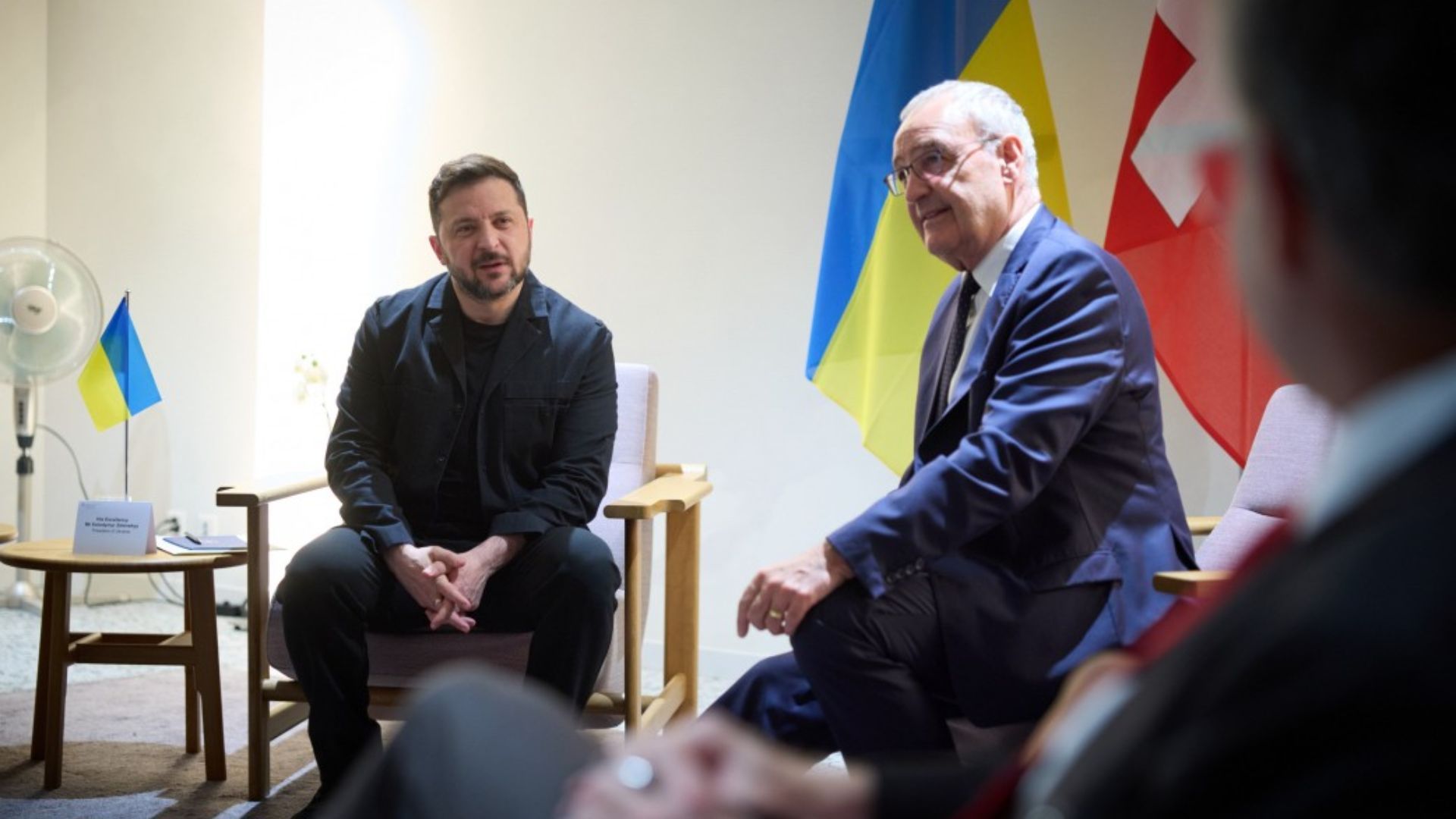 Зеленский на встрече с президентом Швейцарии