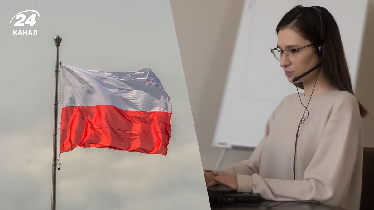 Жінка працює в Польщі Жінка працює в Польщі
