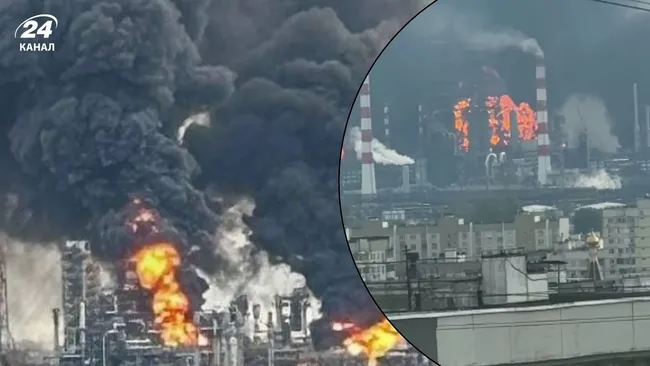 Горить щонайменше 5 точок: в Генштабі розповіли про наслідки атаки по НПЗ в Москві